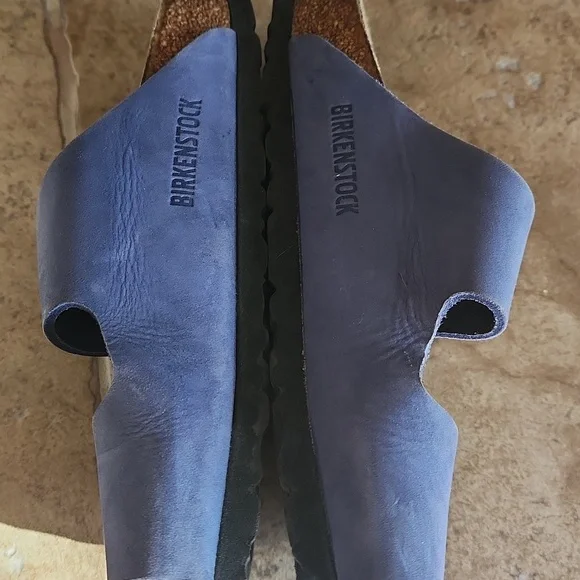 Birkenstock Sandals Wirh Blue Leather Strap Size 38 - Picture 2 of 12